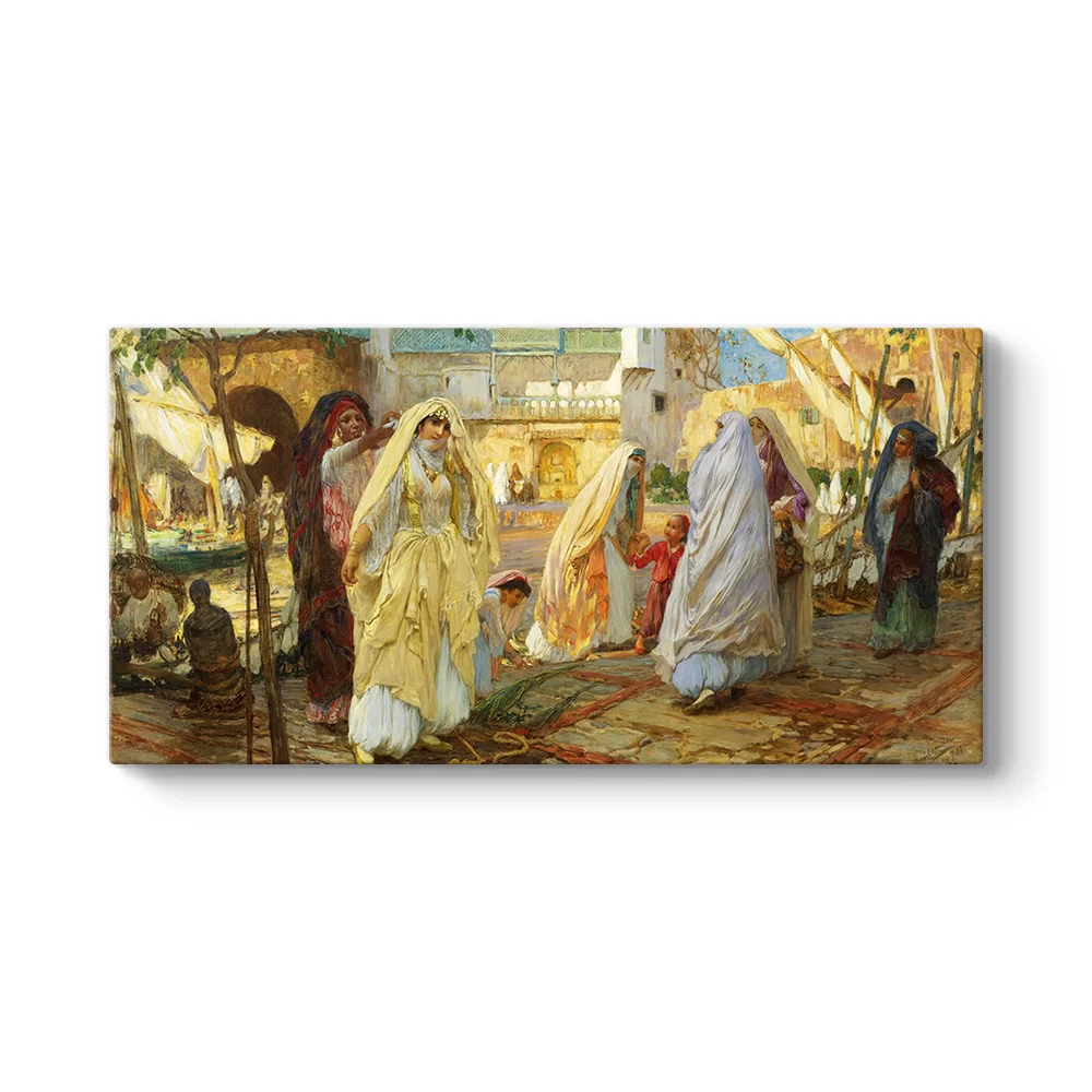 Frederick Arthur Bridgman - Cezayir Liman Tablosu - Model 5